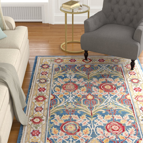 Charlton Home Arbouet Navy/Cream Area Rug & Reviews Wayfair